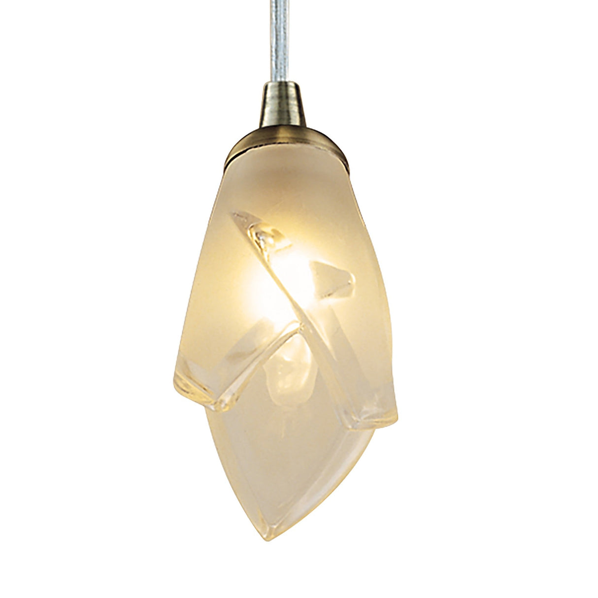 Pietra 10cm 1 Light Pendant Light - Antique Brass