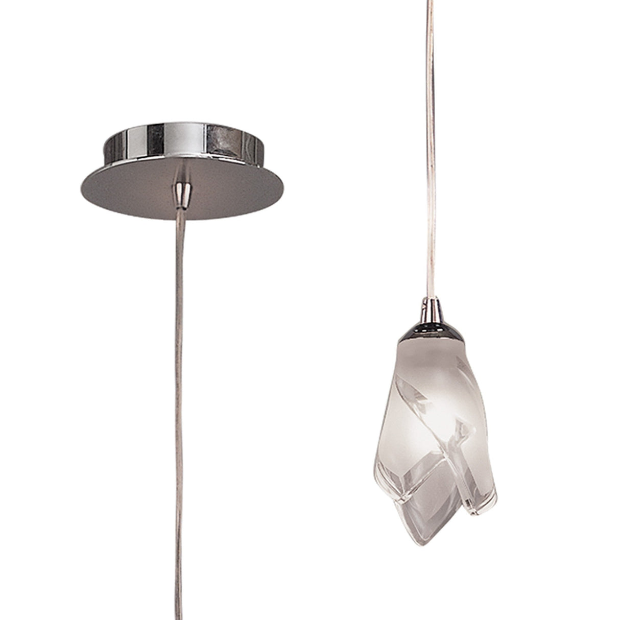 Pietra 10cm 1 Light Pendant Light - Polished Chrome