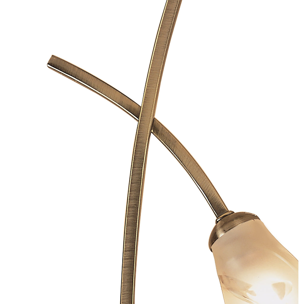 Pietra 2 Light Semi-Flush Ceiling Light – Antique Brass