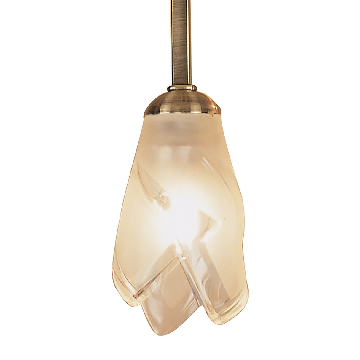 Pietra 2 Light Semi-Flush Ceiling Light – Antique Brass