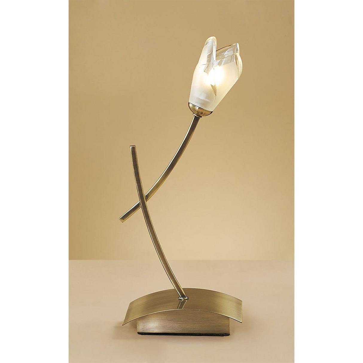 Pietra 1 Light Table Lamp - Antique Brass