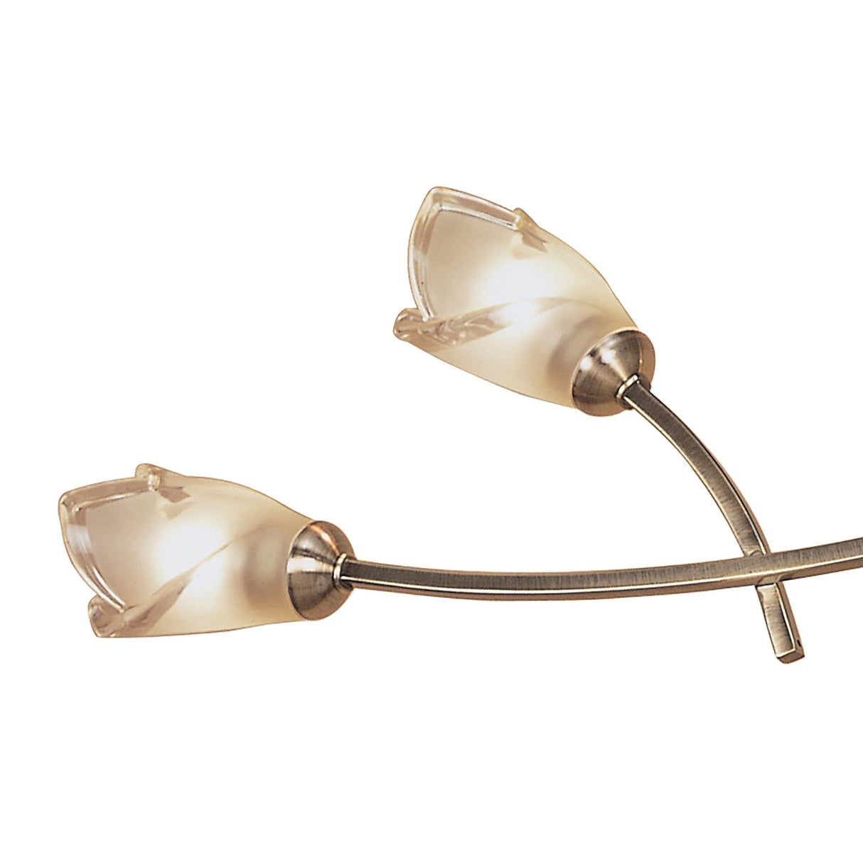 Pietra 70cm 3 Arm 6 Light Chandelier - Antique Brass
