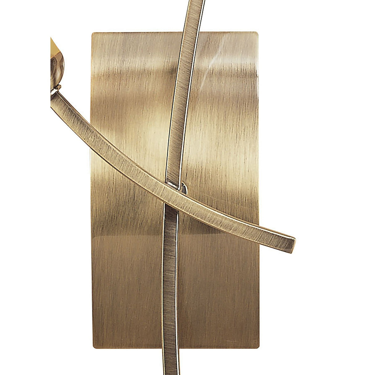 Pietra 2 Light Wall Light With Switch - Antique Brass