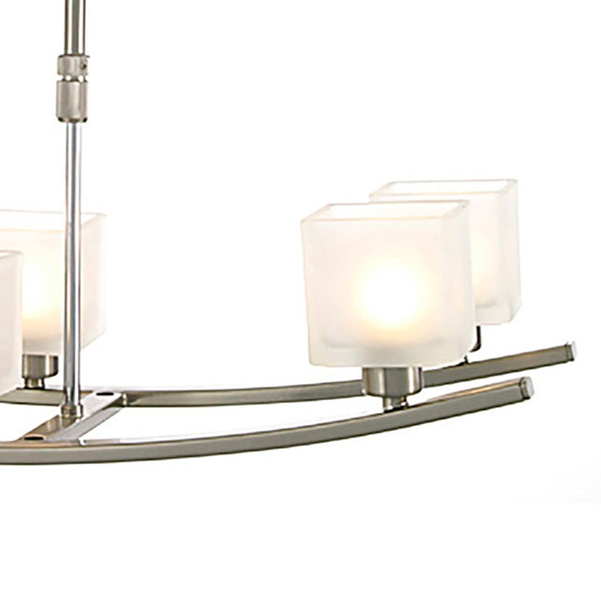 Pila 6 Light Suspension Light - Satin Nickel