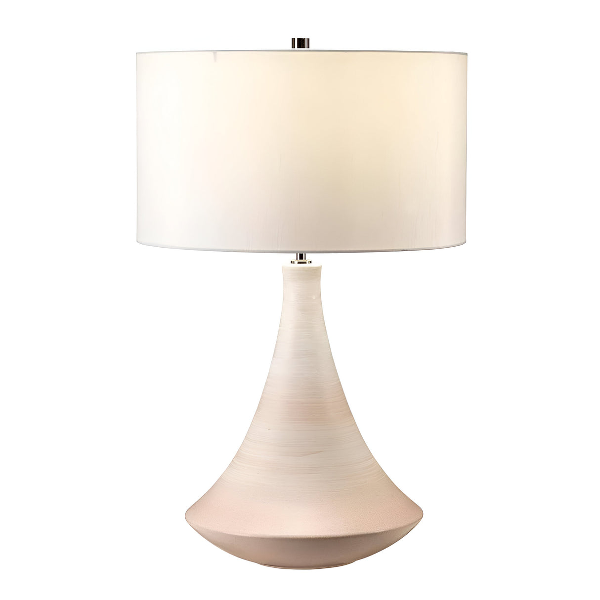 Pinner 1 Light Table Lamp - Subtle Pink & Matt Cream