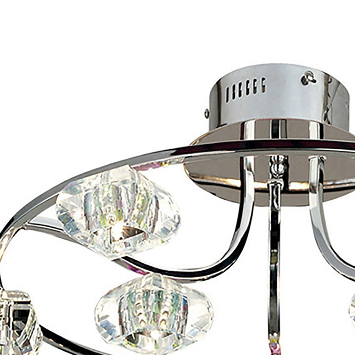 Polana 9 Light Semi-Flush Ceiling Light - Polished Chrome