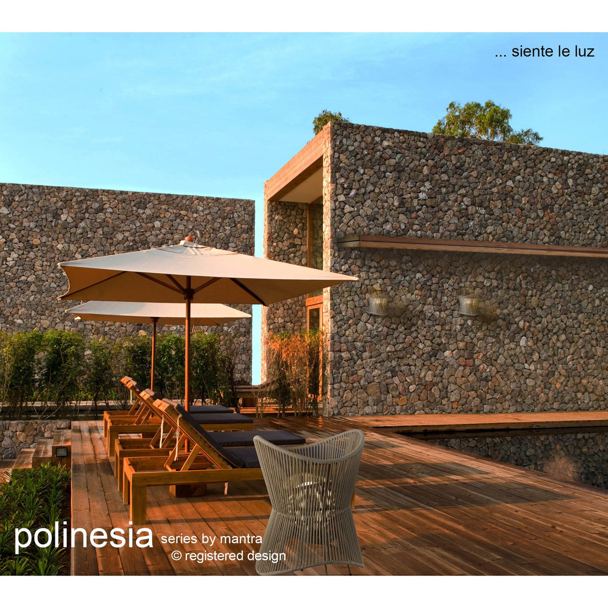 Polinesia 1 Light Outdoor Wall Light – Beige