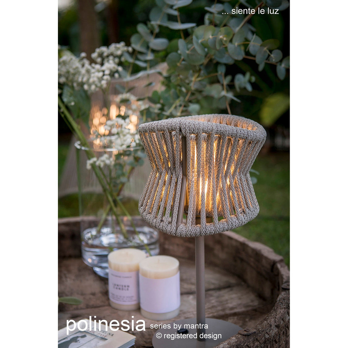 Polinesia Small 1 Light Table Lamp - Beige