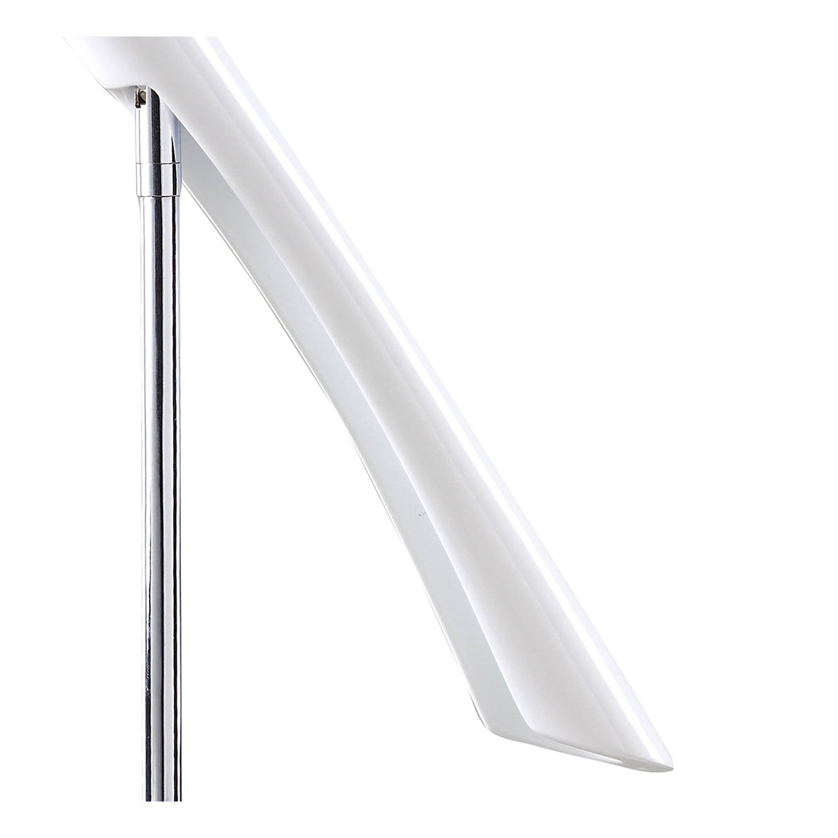 Pop 1 Light Table Lamp - Gloss White & Polished Chrome
