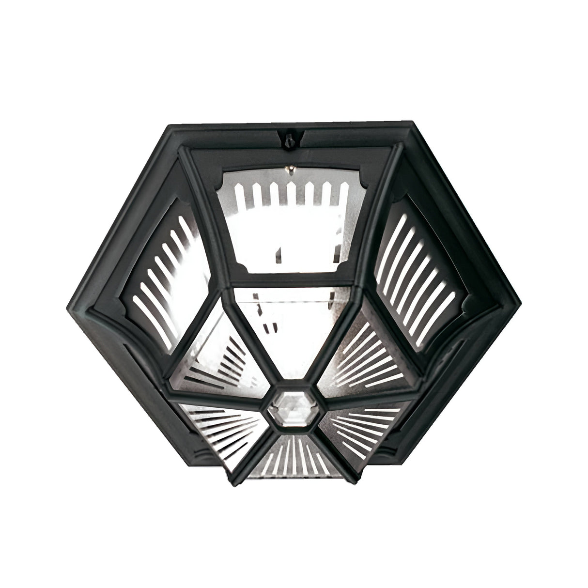 Parish 1 Light Ceiling Flush - Black