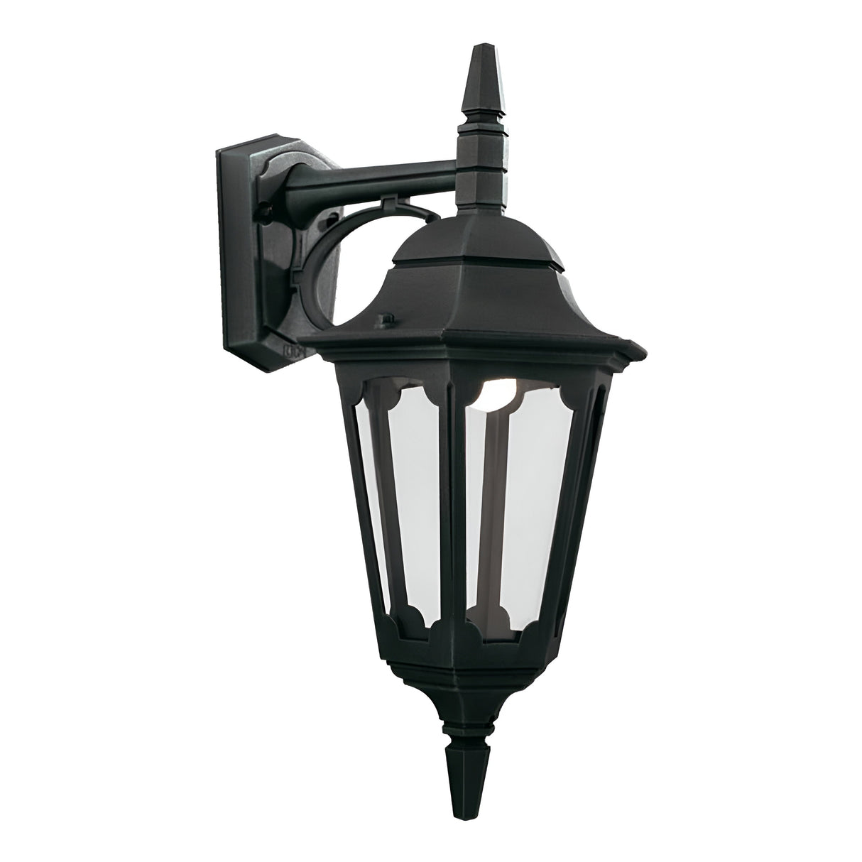 Parish 1 Light Down Wall Lantern - Black