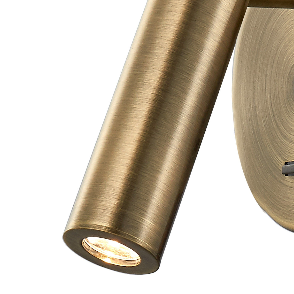 Prea LED Wall/Reading Light With Switch - Antique Brass