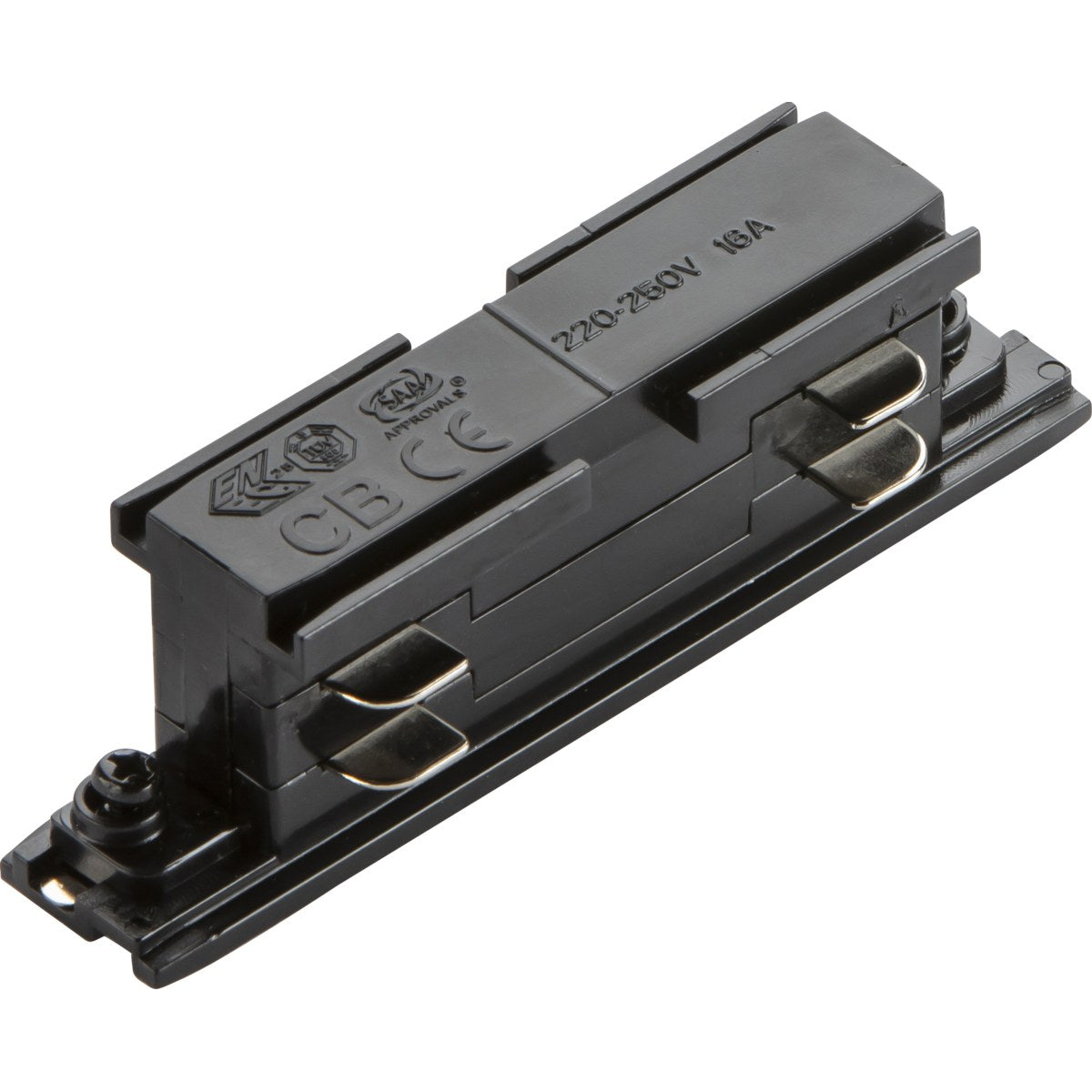 K-Line 3 Circuit Track Power Concealed In-line Connector - Black