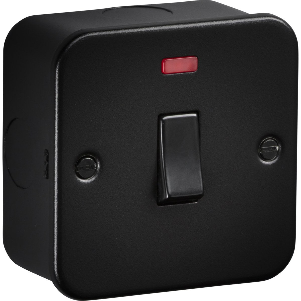 45A 1G DP Switched with Neon - Metalclad Textured Black