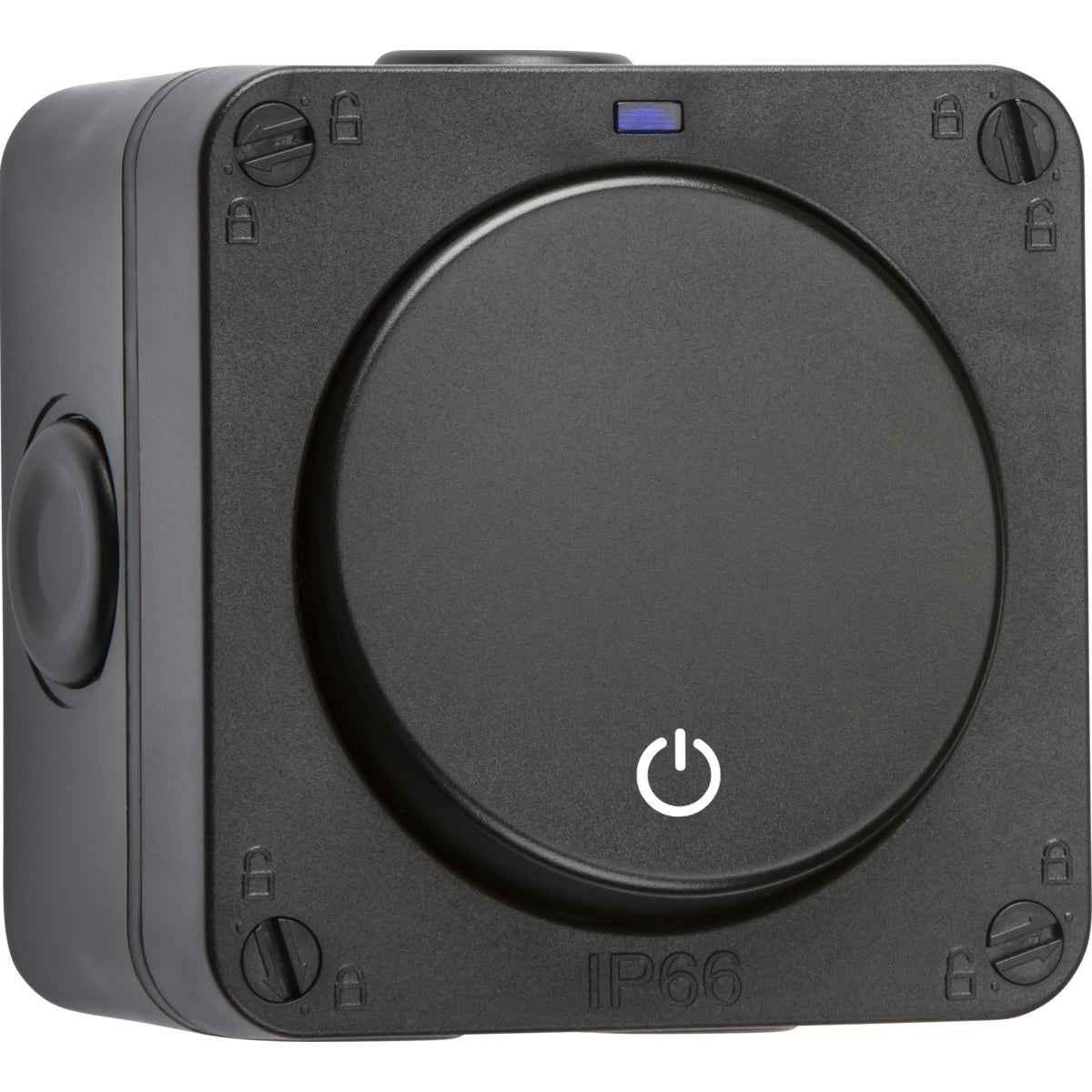 IP66 16A 1G Time Delay Switch - Black