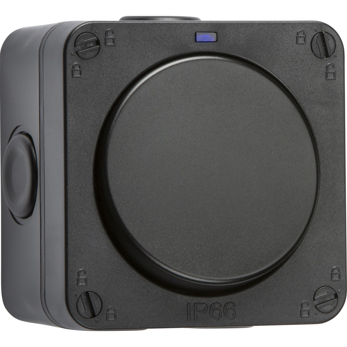 IP66 20AX 1G DP Switch - Black