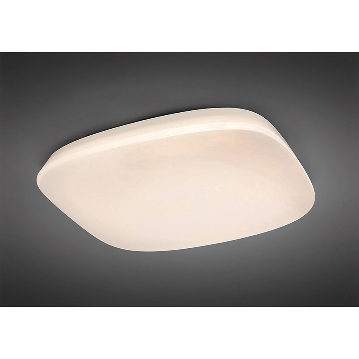 Quatro CCT Dimmable LED Flush Ceiling Light With Remote Control - White