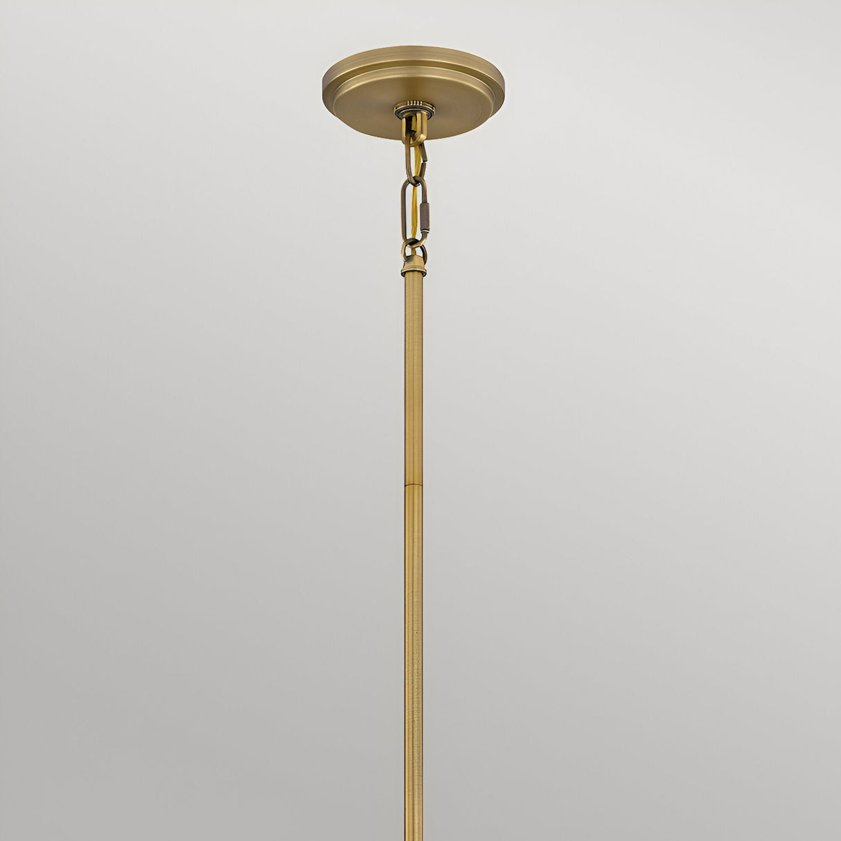 Brecken 2 Light Glass Pendant - Aged Brass And Faux Alabaster Glass Shade