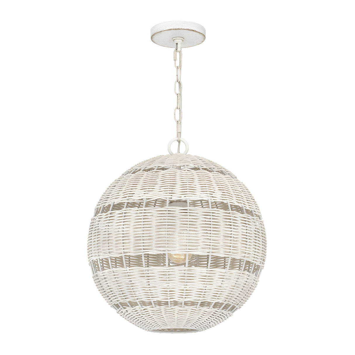 Lindendale 1 Light Outdoor Pendant - Antique White