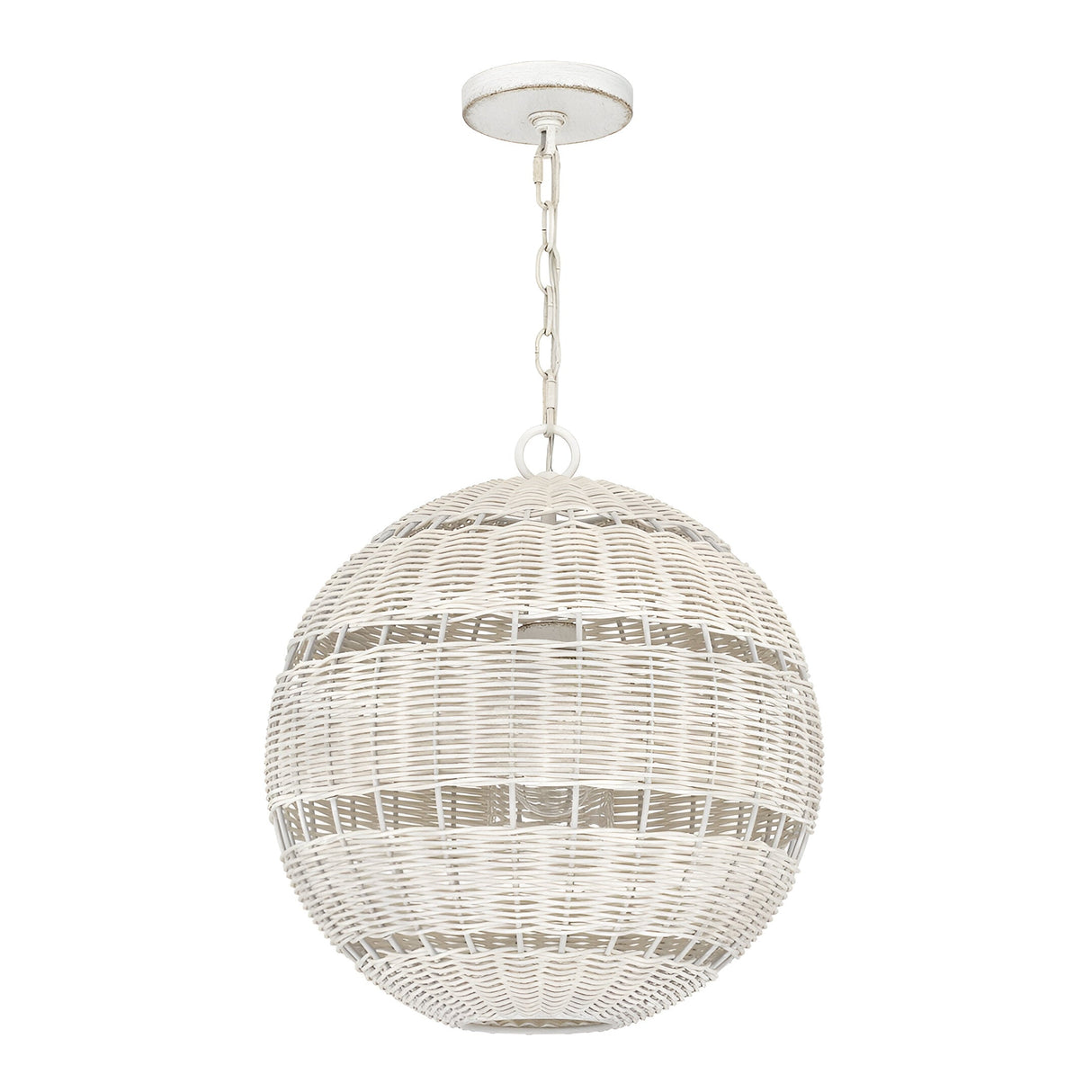 Lindendale 1 Light Outdoor Pendant - Antique White