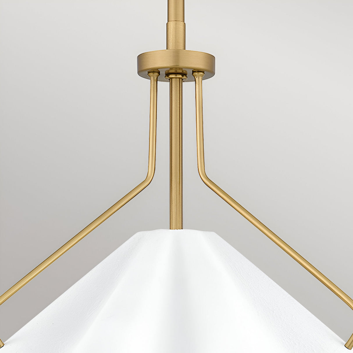 Mejia 1 Light Glass Pendant - White/Gold