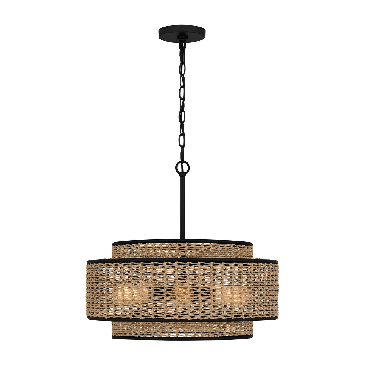 Teton 5 Light Pendant - Light Brown