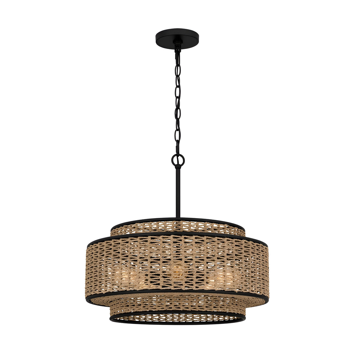 Teton 5 Light Pendant - Light Brown