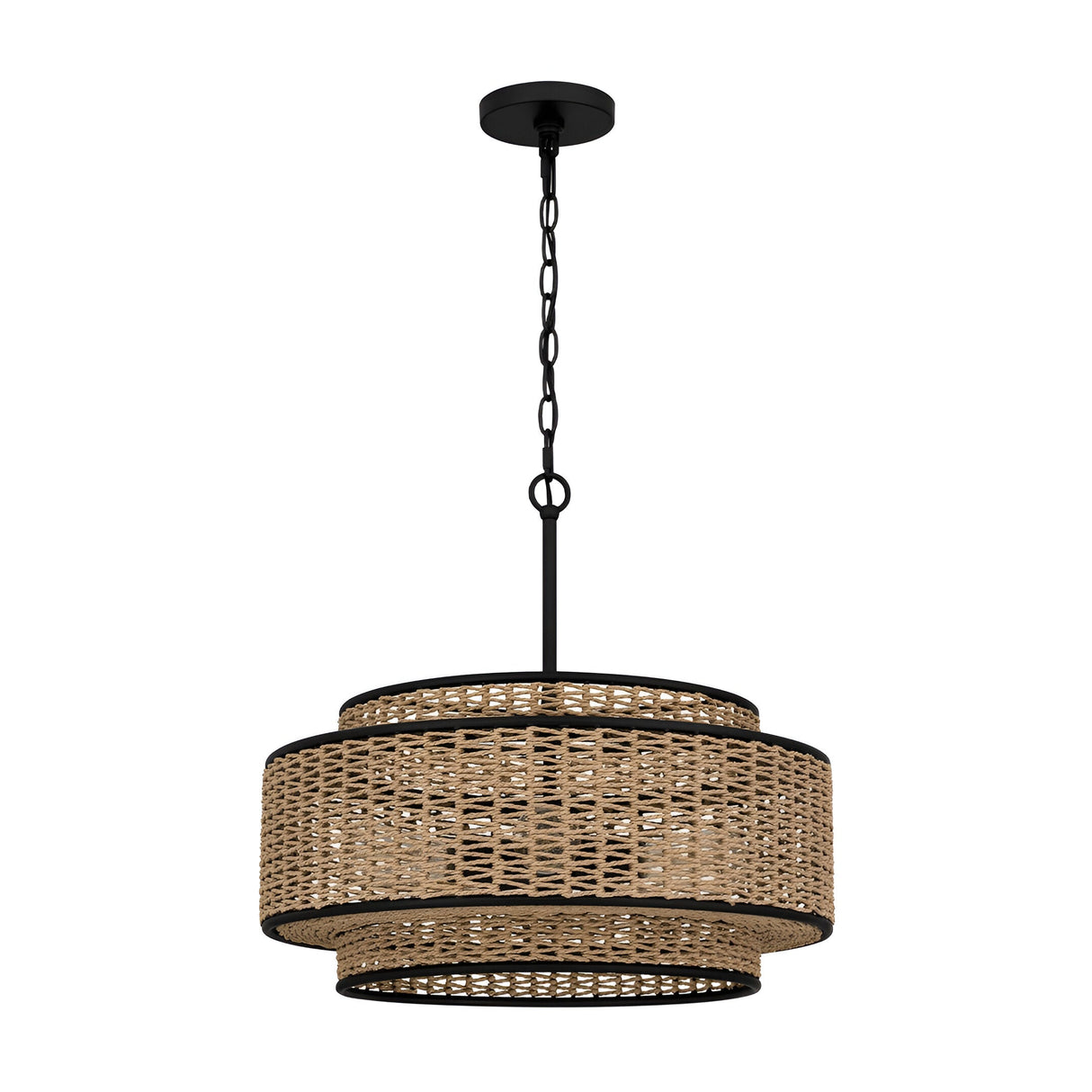 Teton 5 Light Pendant - Light Brown