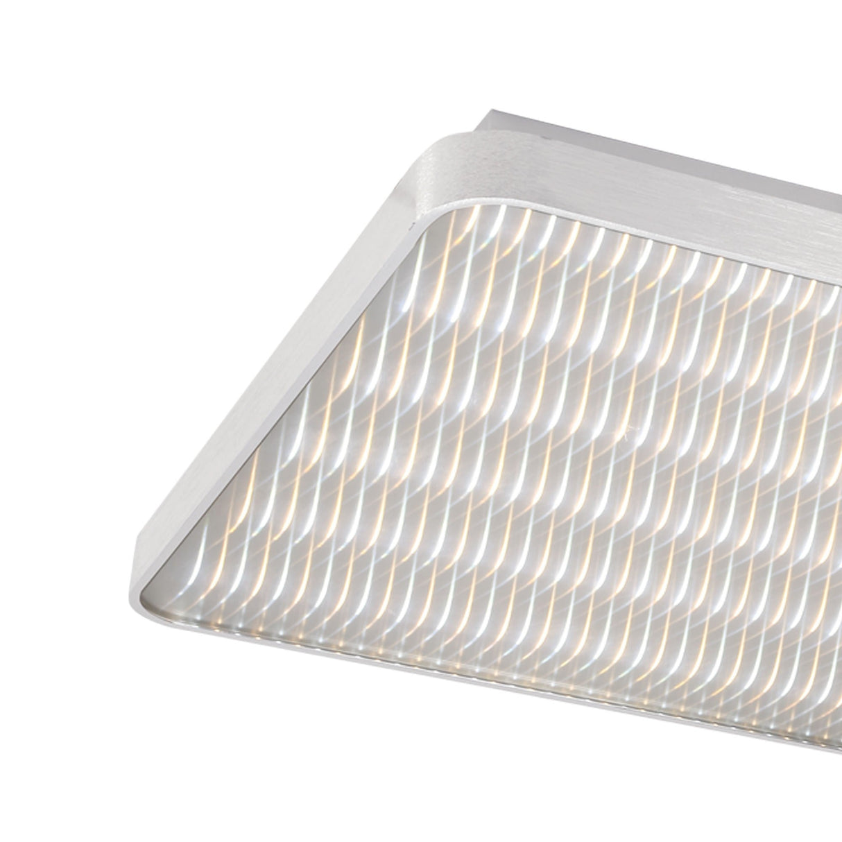 Reflex Square CCT LED Flush Ceiling Light 50W - Silver