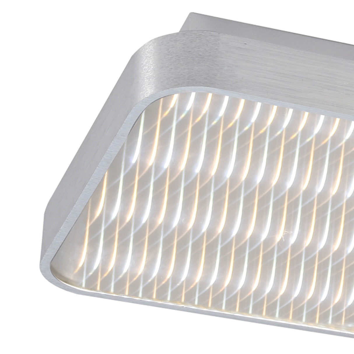 Reflex Square CCT LED Flush Ceiling Light 18W - Silver