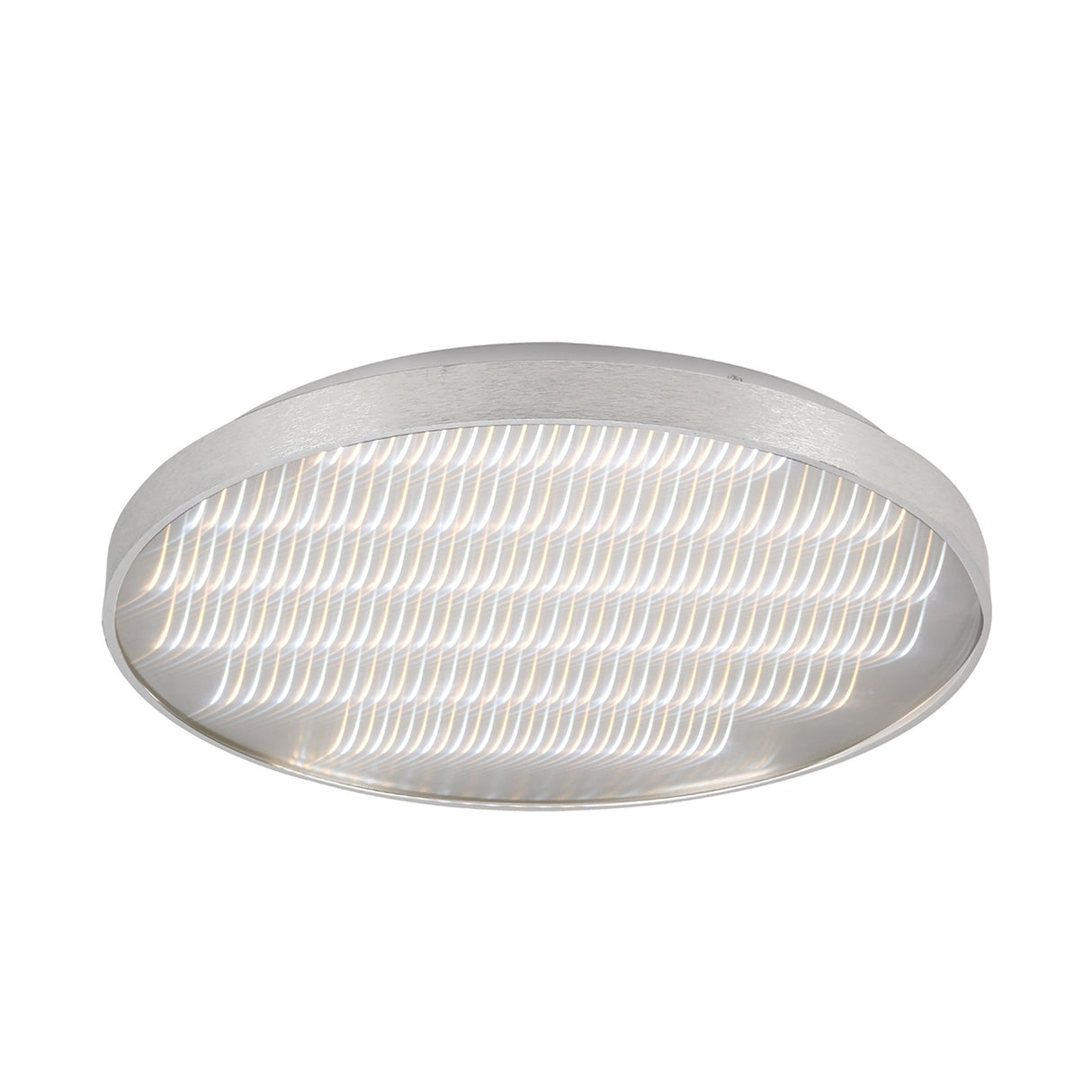 Reflex Round CCT LED Flush Ceiling Light 50W - Silver