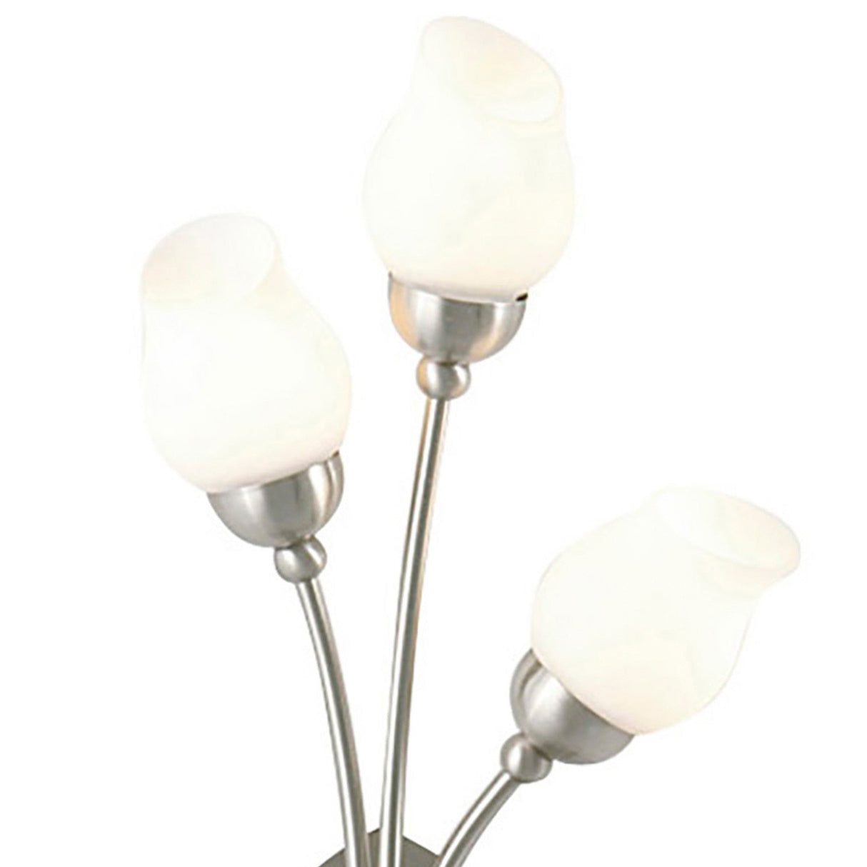 Rimini 3 Light Opal Glass Wall Light - Chrome