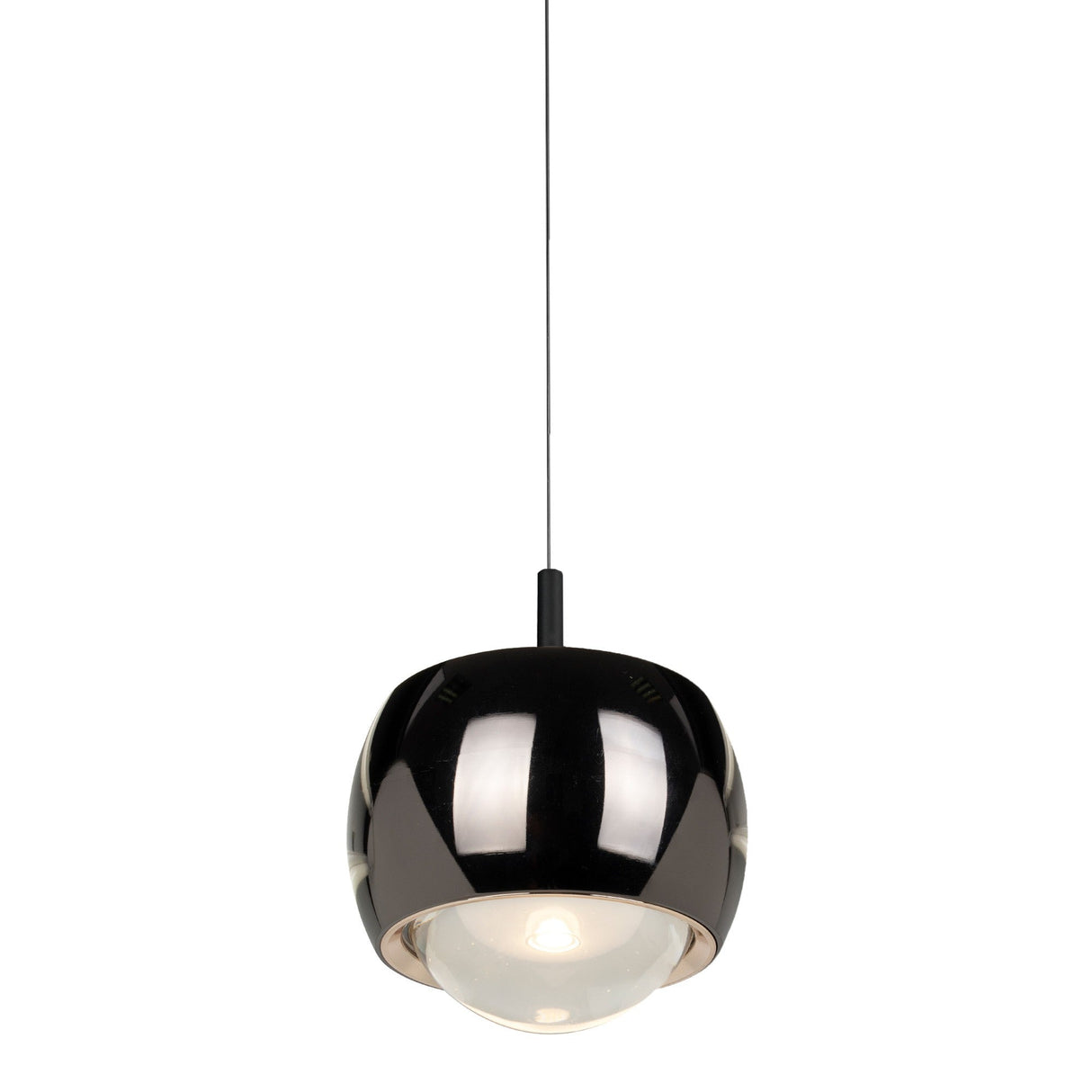 Roller 7.7cm LED Pendant Light 12W 3000K - Chrome & Black