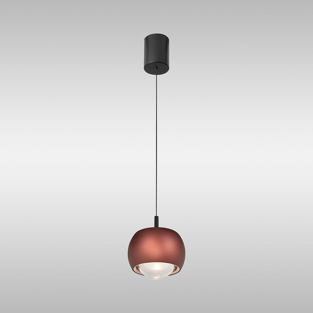 Roller 7.7cm LED Pendant Light 12W 3000K - Coffee & Black