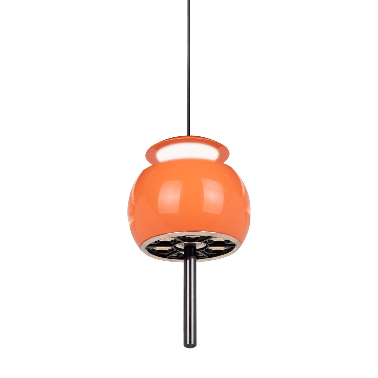 Roller 9.6cm LED Pendant Light 12W 3000K - Orange & Black