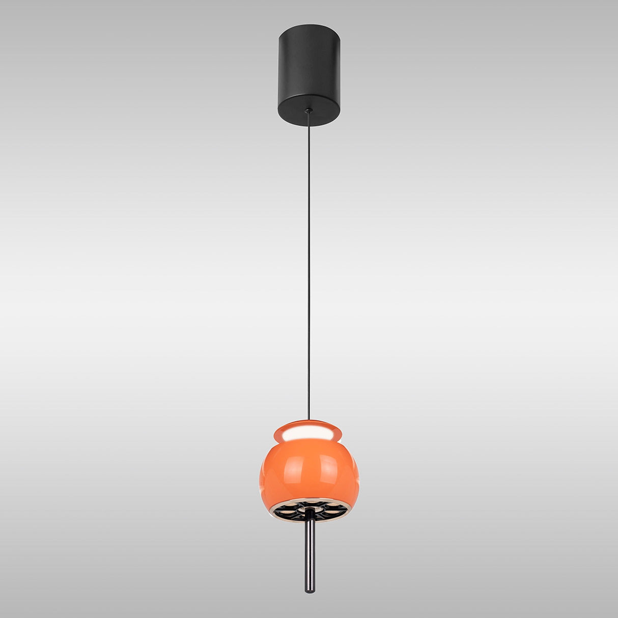 Roller 9.6cm LED Pendant Light 12W 3000K - Orange & Black