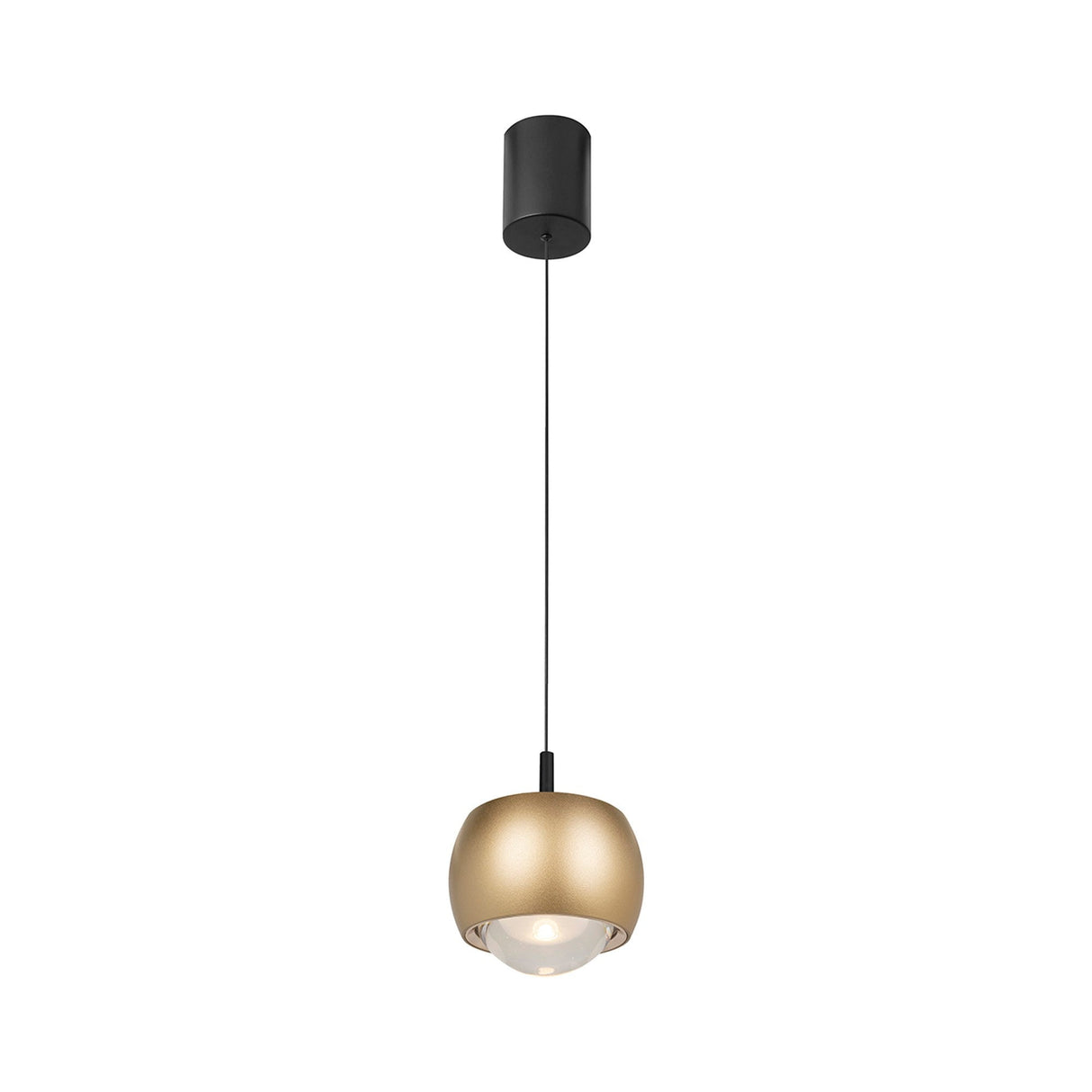 Roller 7.7cm LED Pendant Light 12W 3000K - Gold & Black