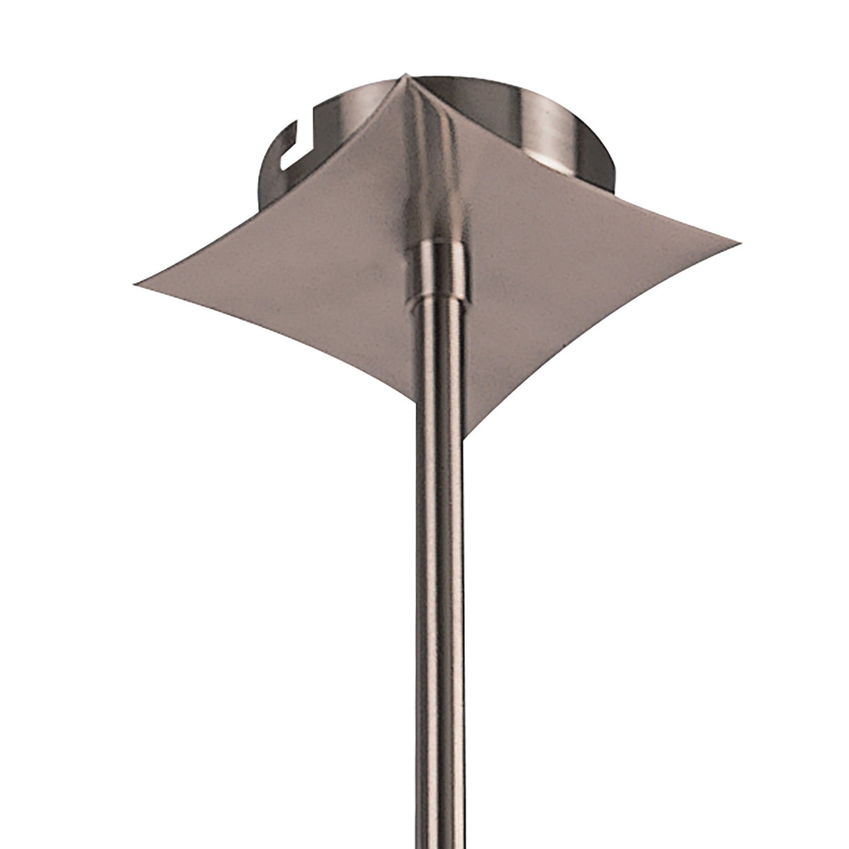 Rosa 48cm Telescopic 6 Light Chandelier/Semi-Flush Ceiling Light - Satin Nickel