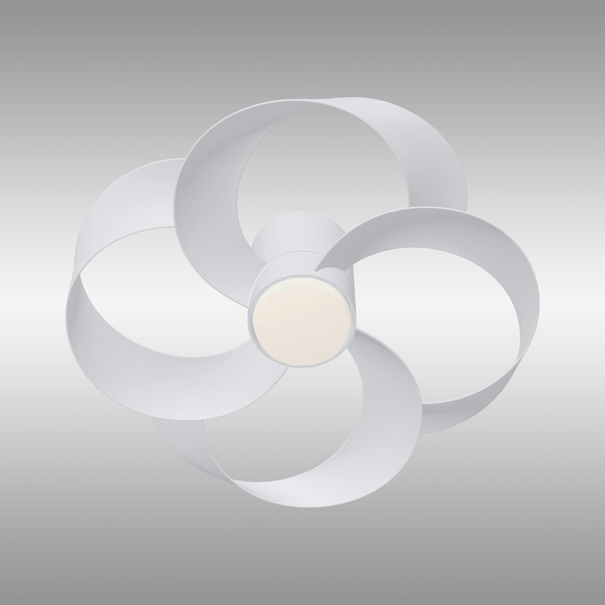 Rose CCT Dimmable LED Ceiling Retractable Fan Light With Remote Control - White