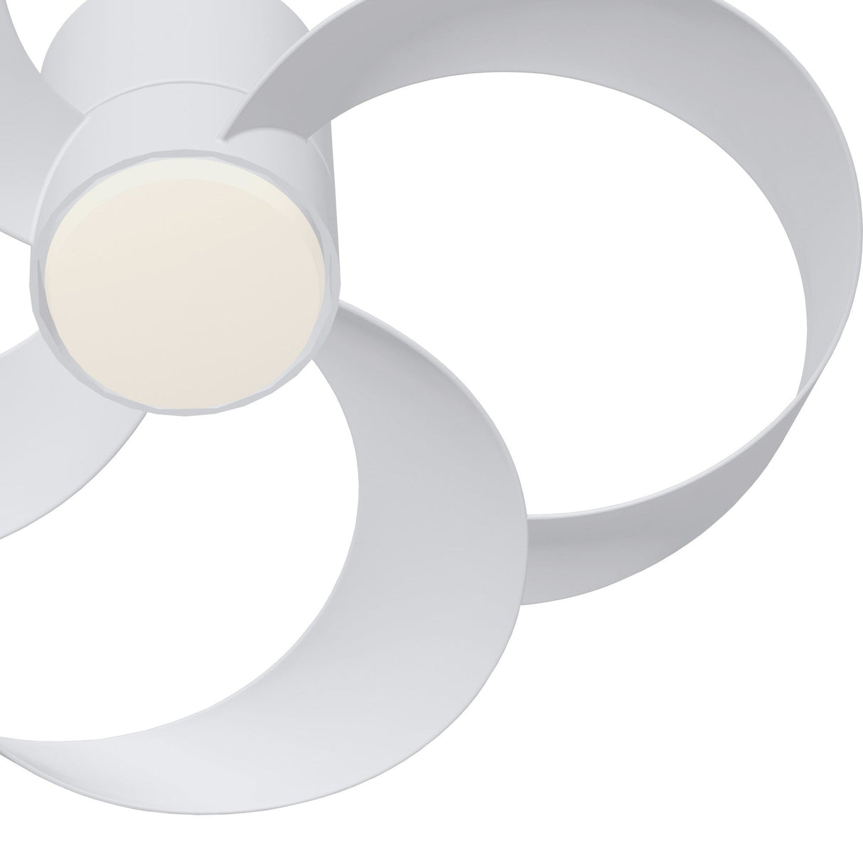 Rose CCT Dimmable LED Ceiling Retractable Fan Light With Remote Control - White