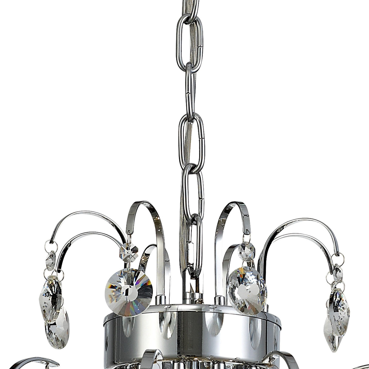 Rosina 42cm 5 Light Crystal Chandelier - Polished Chrome