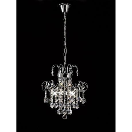 Rosina 42cm 5 Light Crystal Chandelier - Polished Chrome