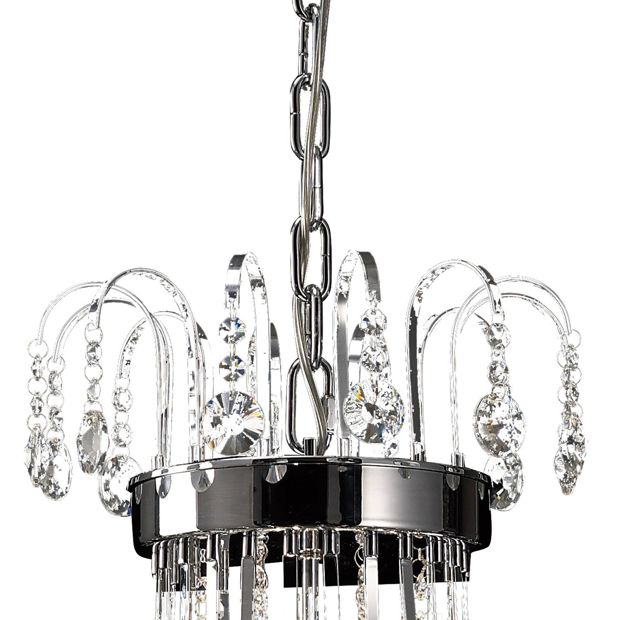 Rosina 83cm 8 Light Crystal Chandelier - Polished Chrome