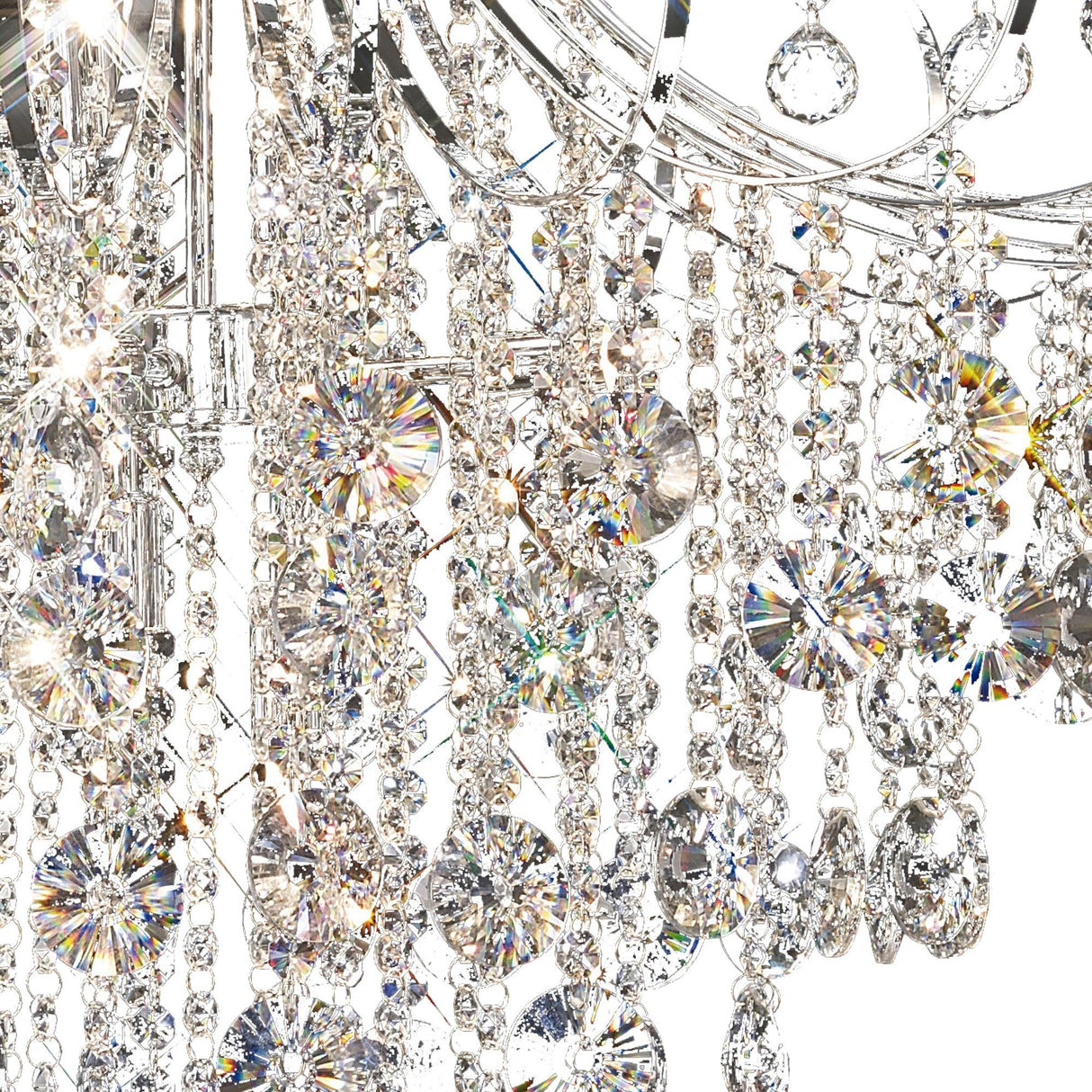 Rosina 83cm 8 Light Crystal Chandelier - Polished Chrome