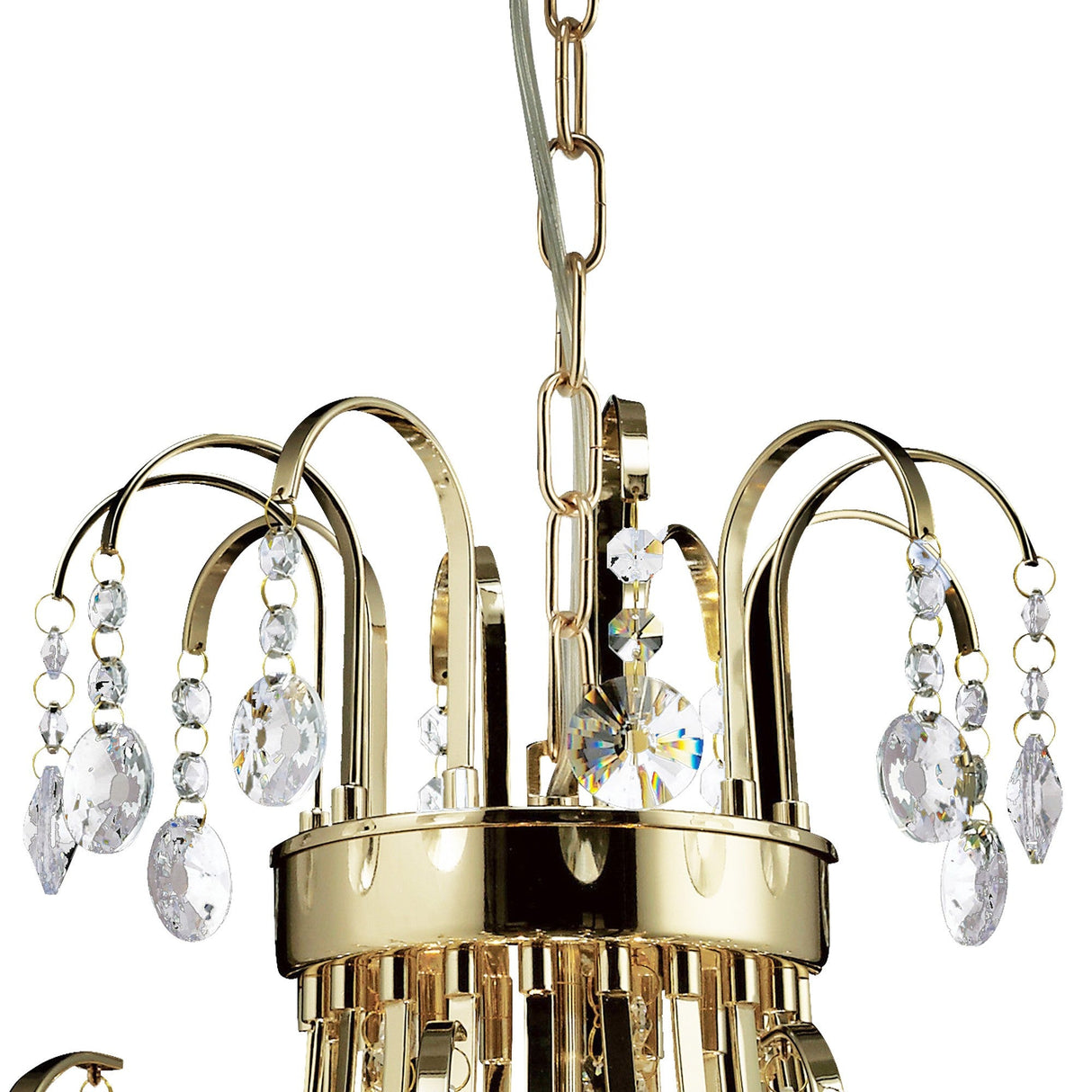 Rosina 63cm 7 Light Crystal Chandelier - French Gold