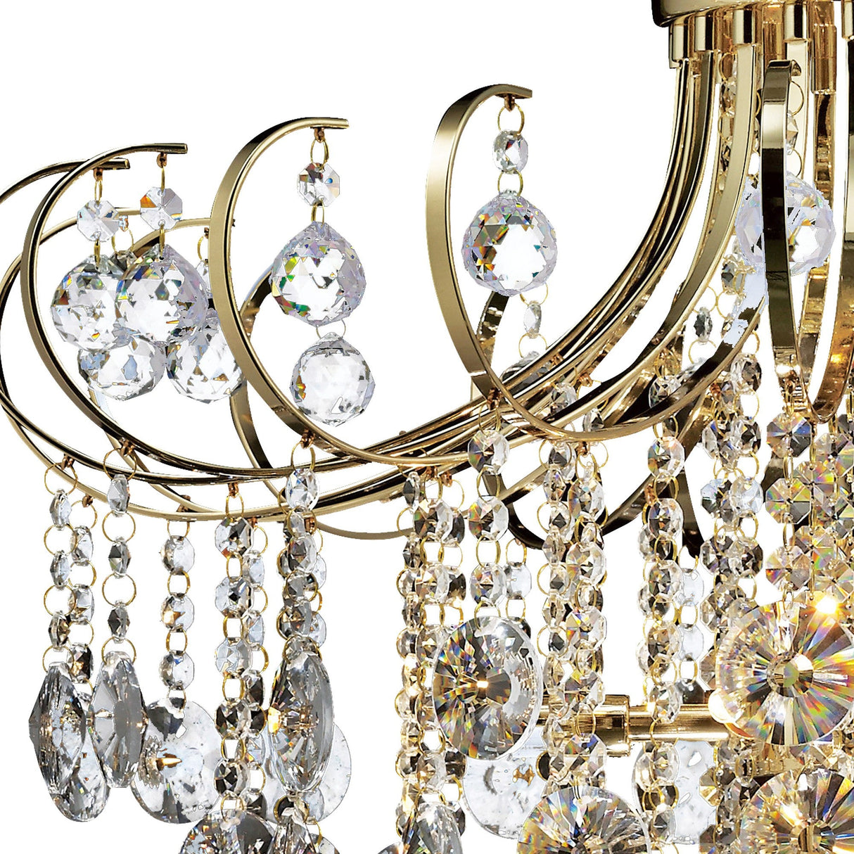 Rosina 63cm 7 Light Crystal Chandelier - French Gold