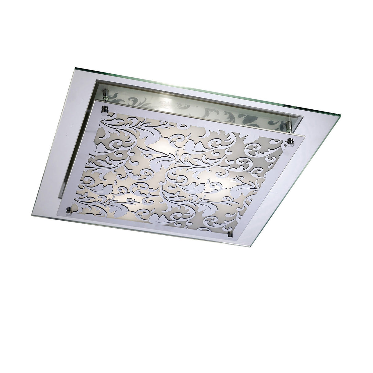 Roveta 3 Light Wall/Flush Ceiling Light - Polished Chrome