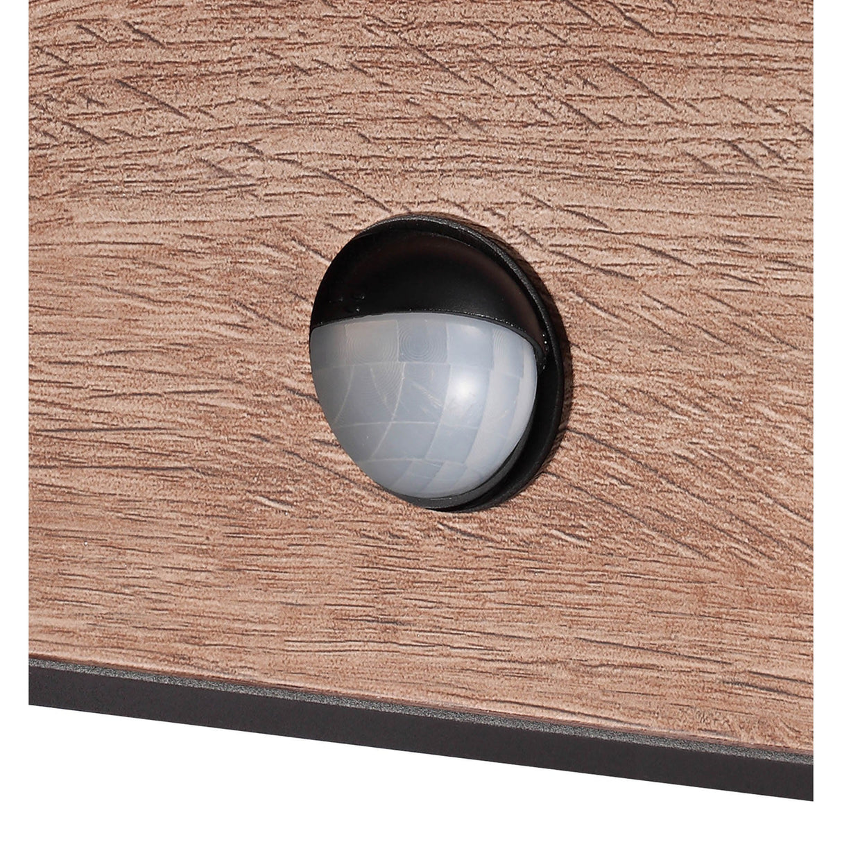 Ruka PIR Sensor Outdoor LED Wall Light - Anthracite/Brown