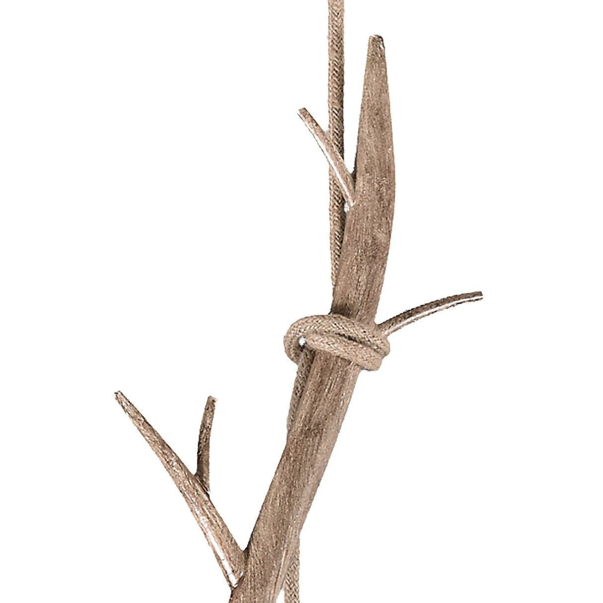 Sabina 35cm Round 1 Light Pendant Light - Brown With Linen Shade