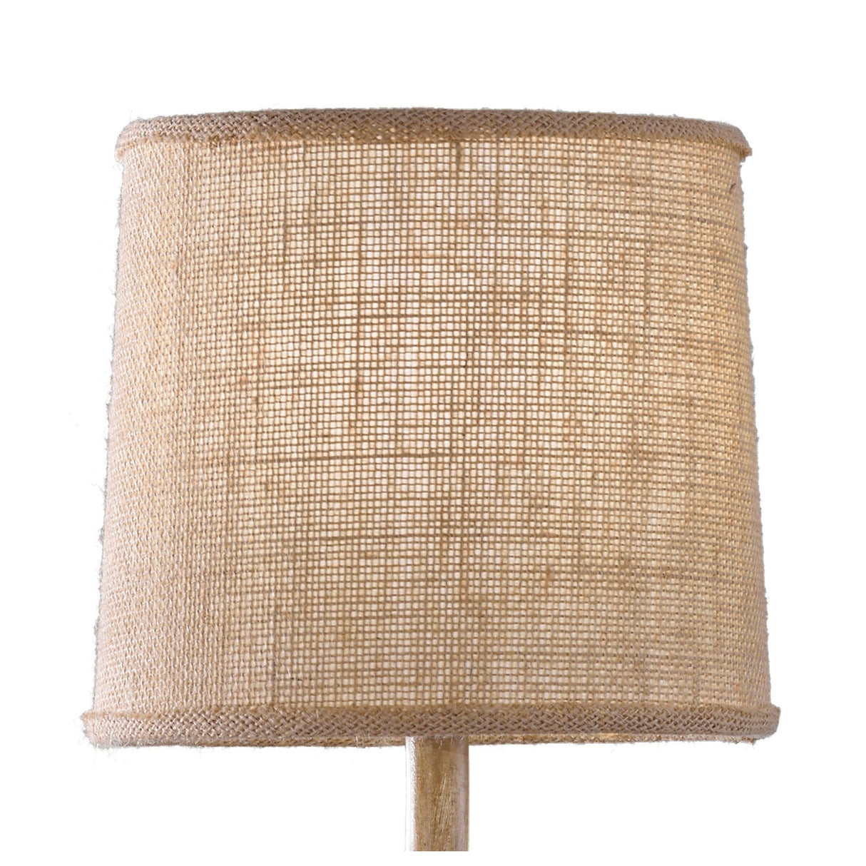 Sabina 1 Light Wall Light - Imitation Wood With Linen Shade